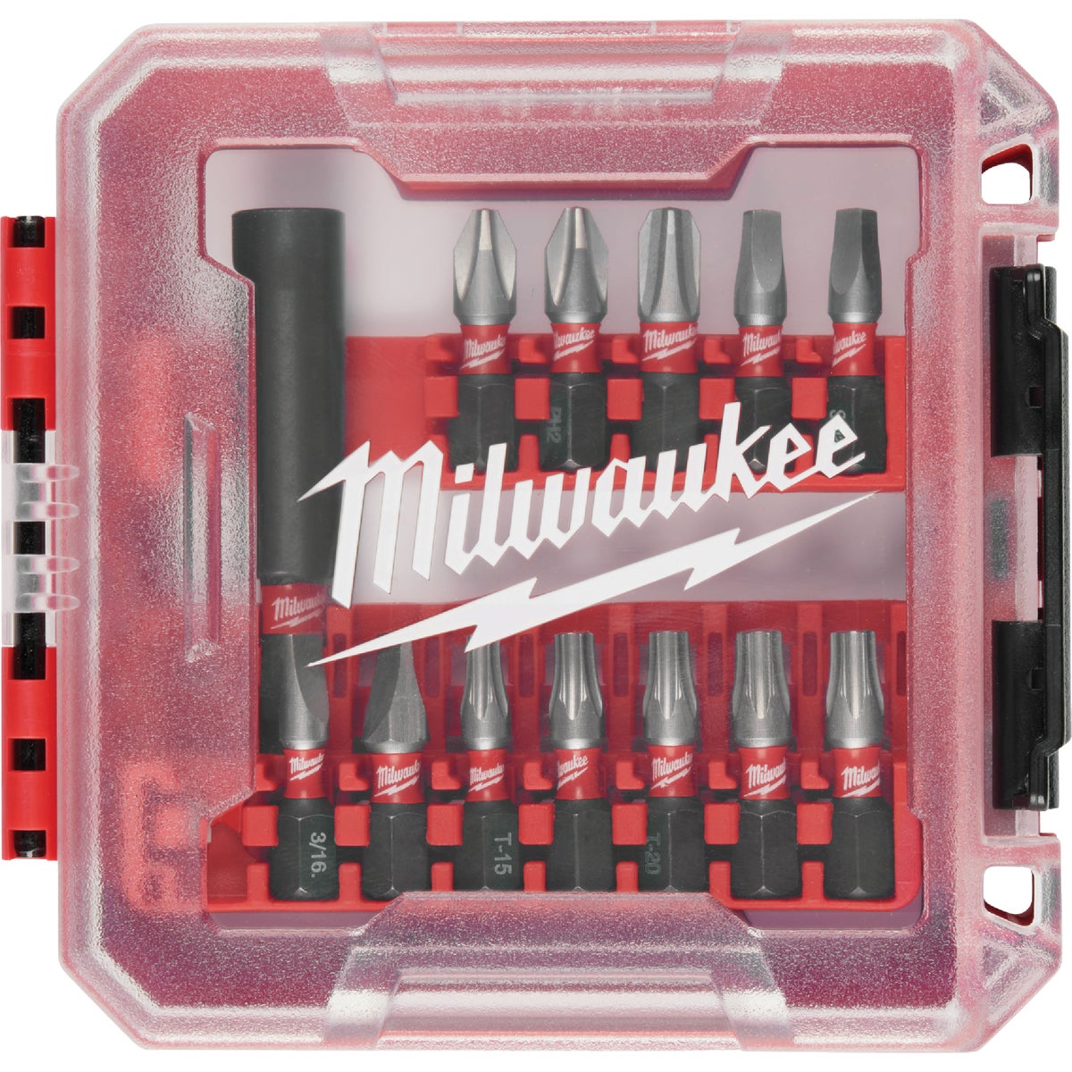 Item 300799, MILWAUKEE SHOCKWAVE Impact Duty 13PC Driver Bit Set is engineered to be the