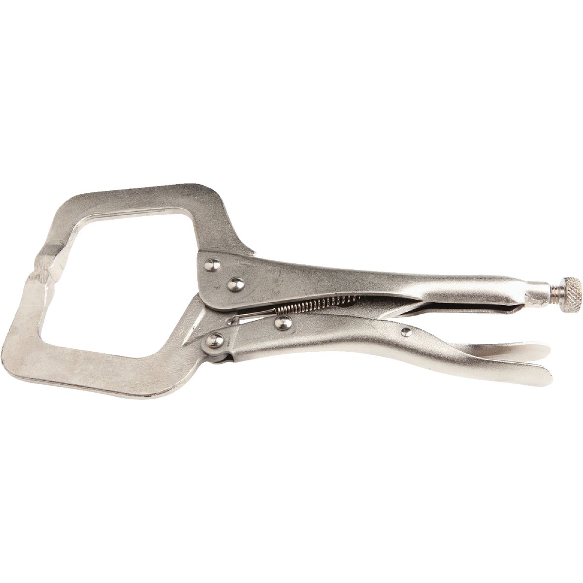 Item 301393, Deluxe locking pliers type C-clamp has extra clamping capacity for large 