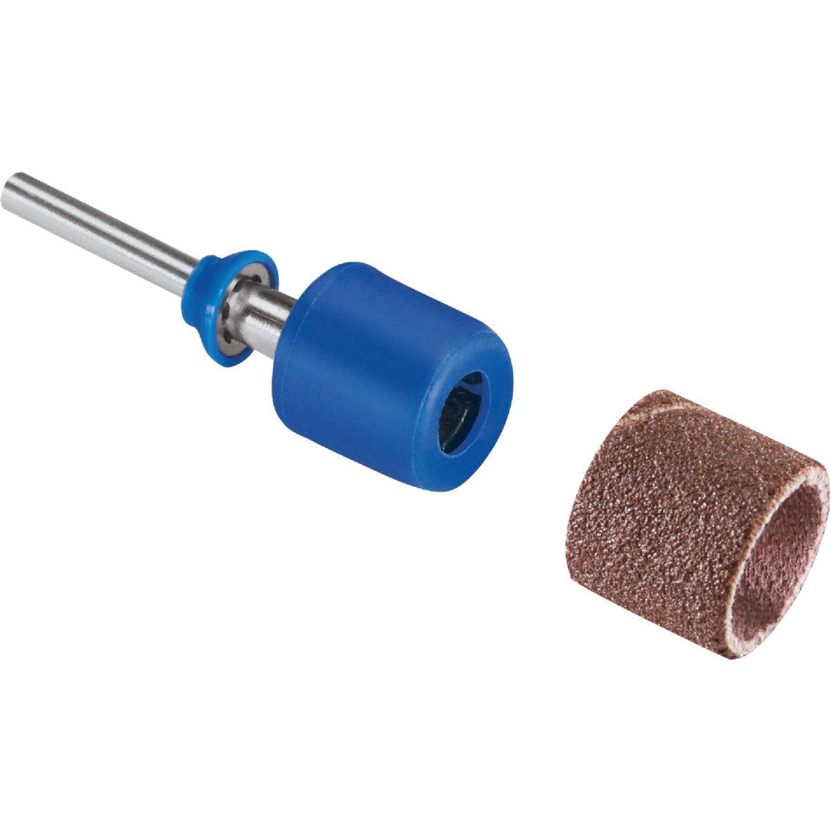 Item 301512, EZ Drum mandrel makes sanding band changes easy as pull, place and secure.