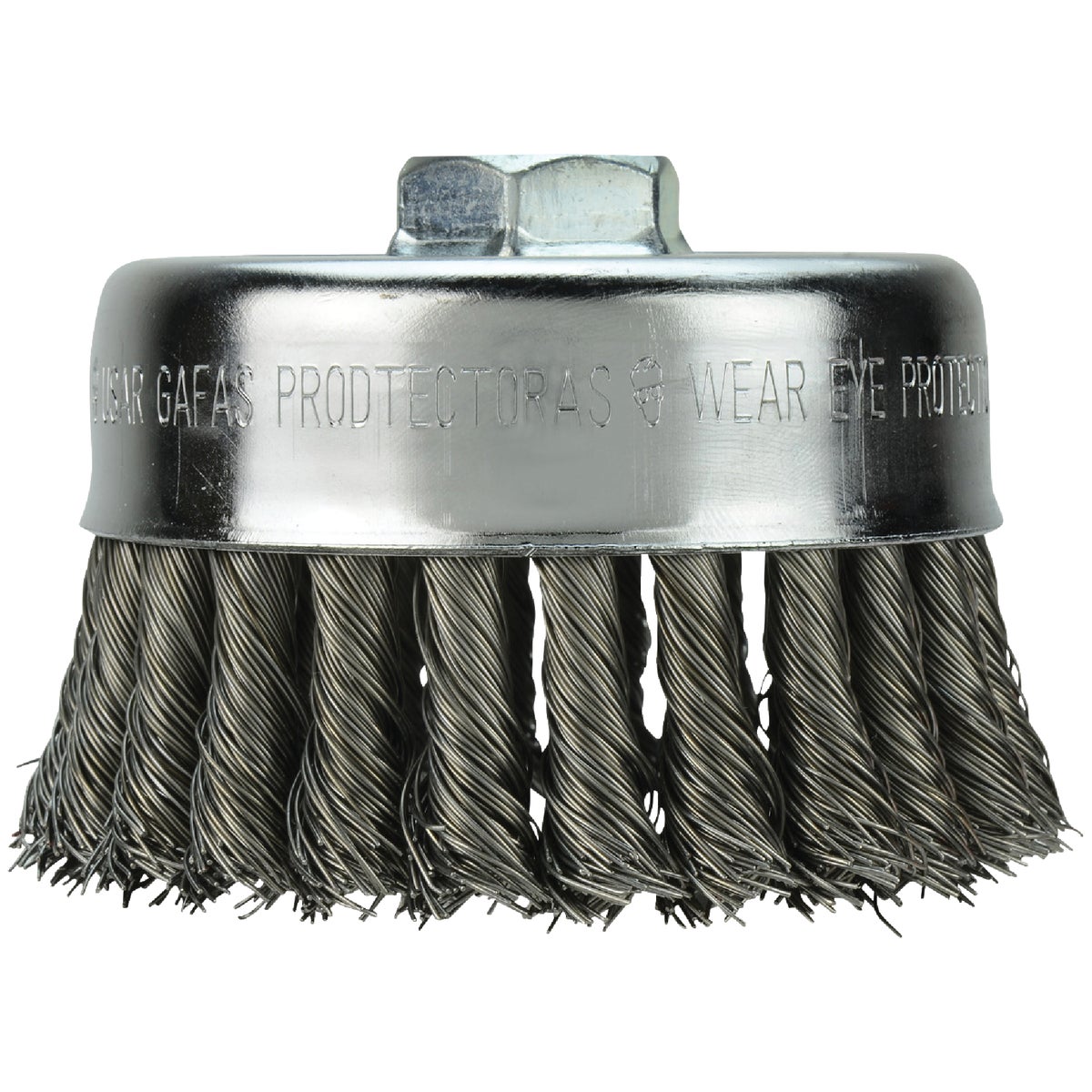 Item 301977, For lighter duty surface cleaning a Crimped style Cup Brush is appropriate