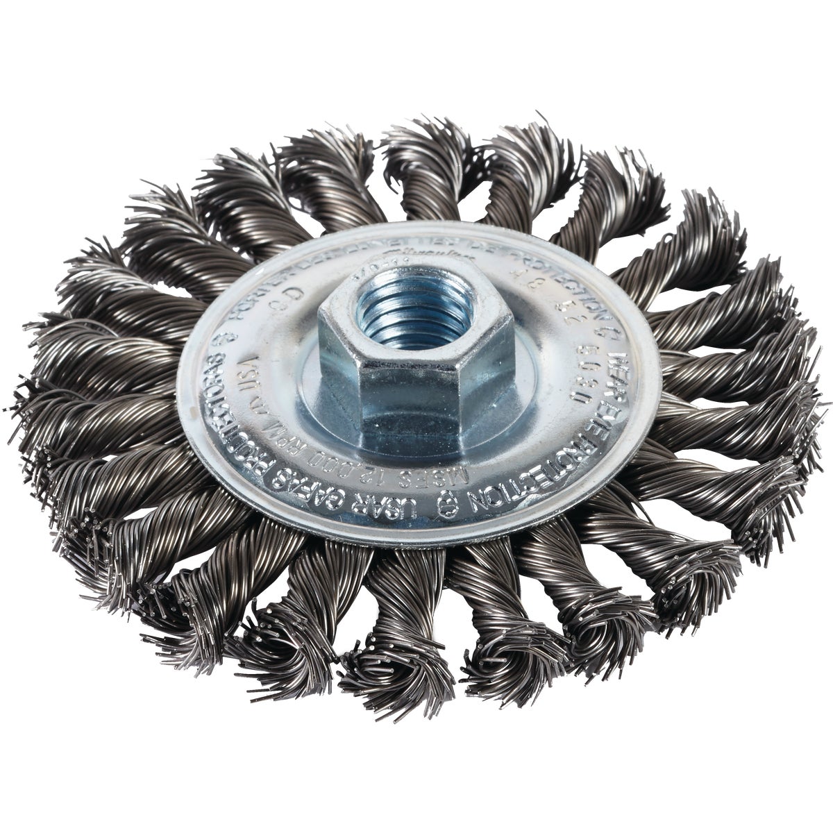 Item 301983, For lighter duty surface cleaning a Crimped style Cup Brush is appropriate
