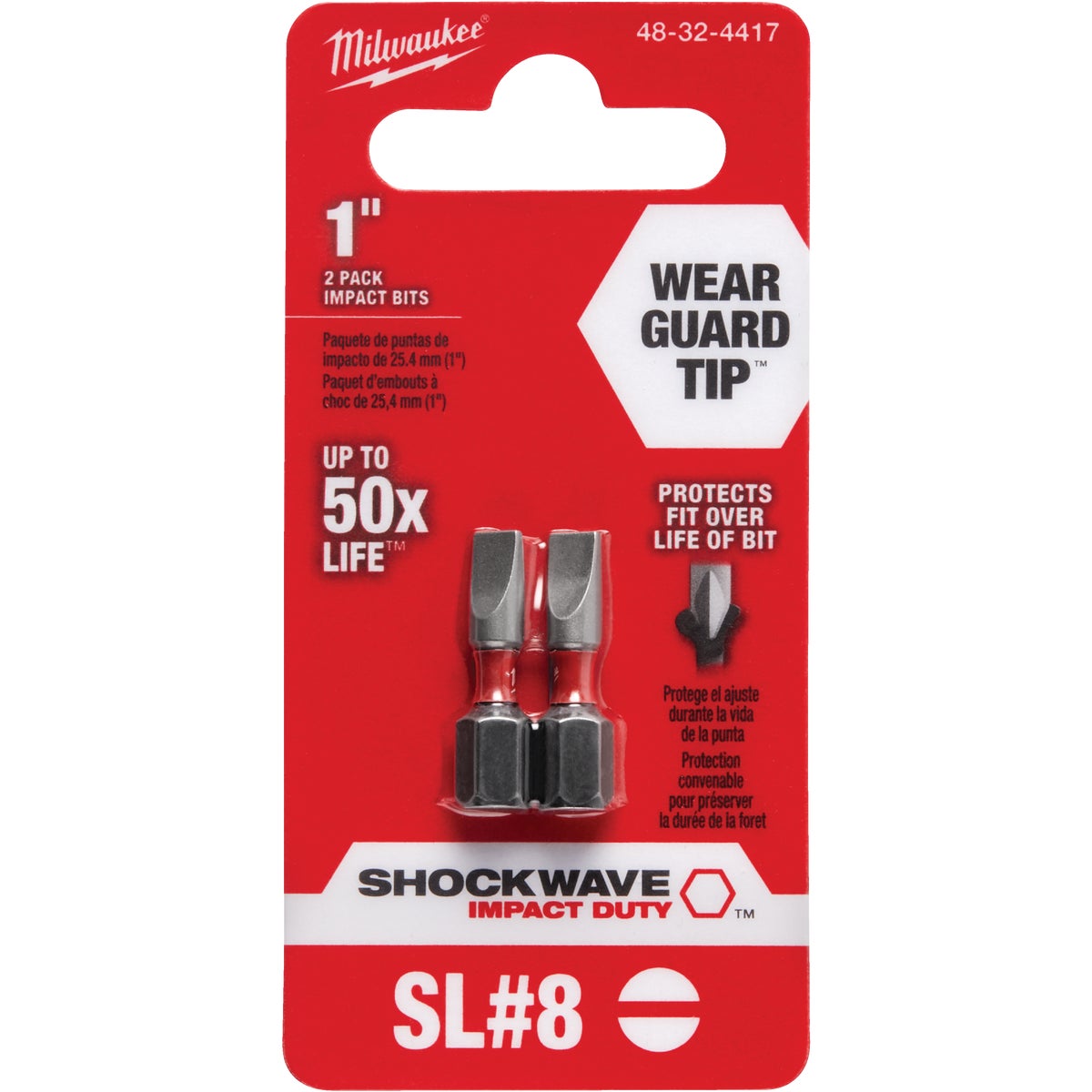 Item 303033, Milwaukee Shockwave Impact Duty driver bits are engineered to be the most 