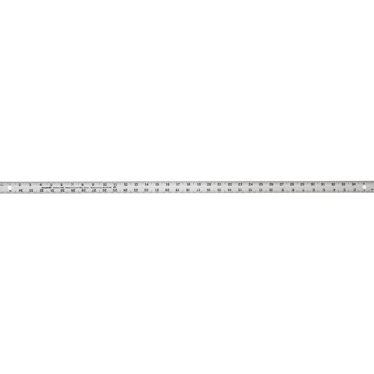 Item 303373, Aluminum straight edge with easy-to-read inch scale graduations.