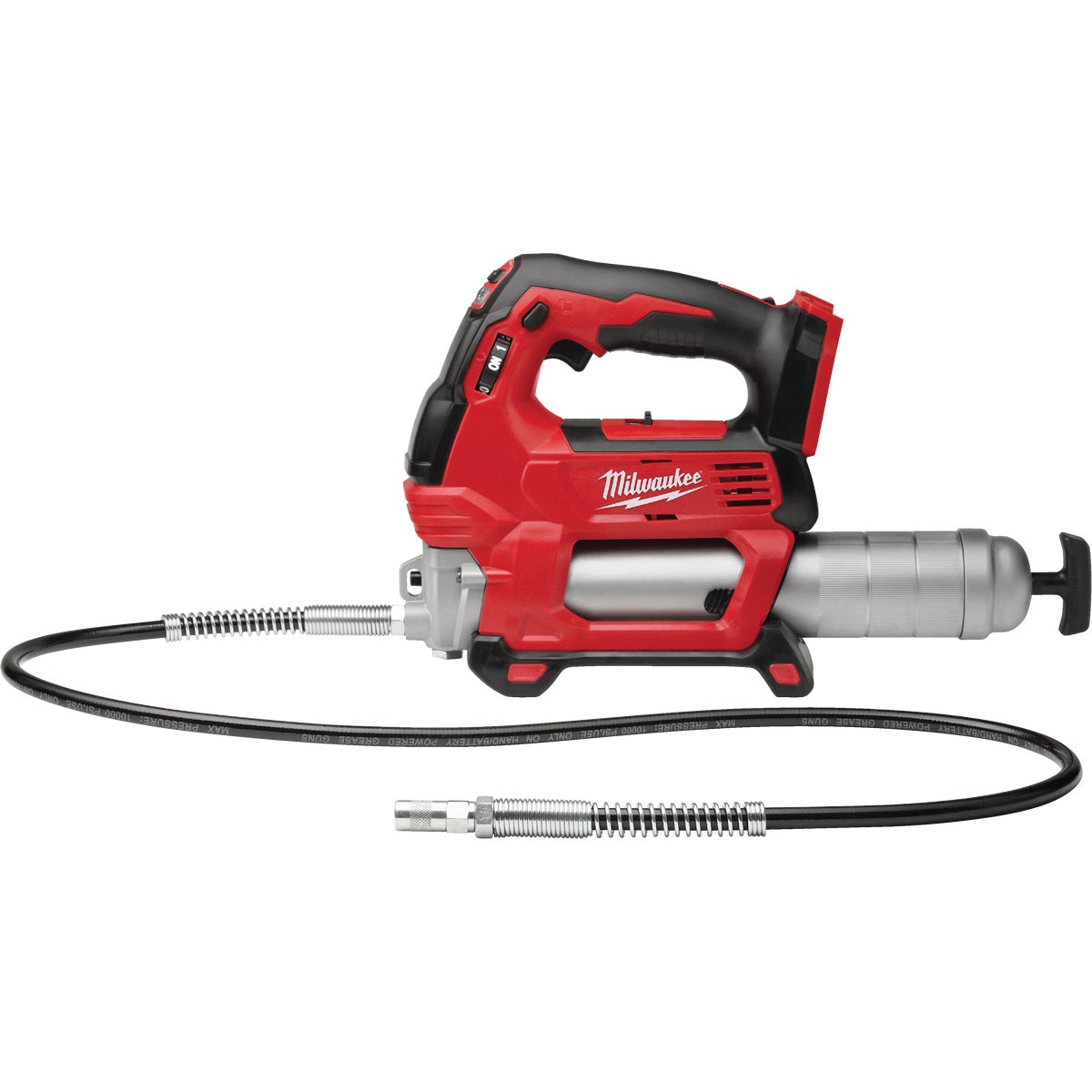 Item 303730, The M18 Cordless 2-Speed Grease Gun delivers maximum pressure and unmatched
