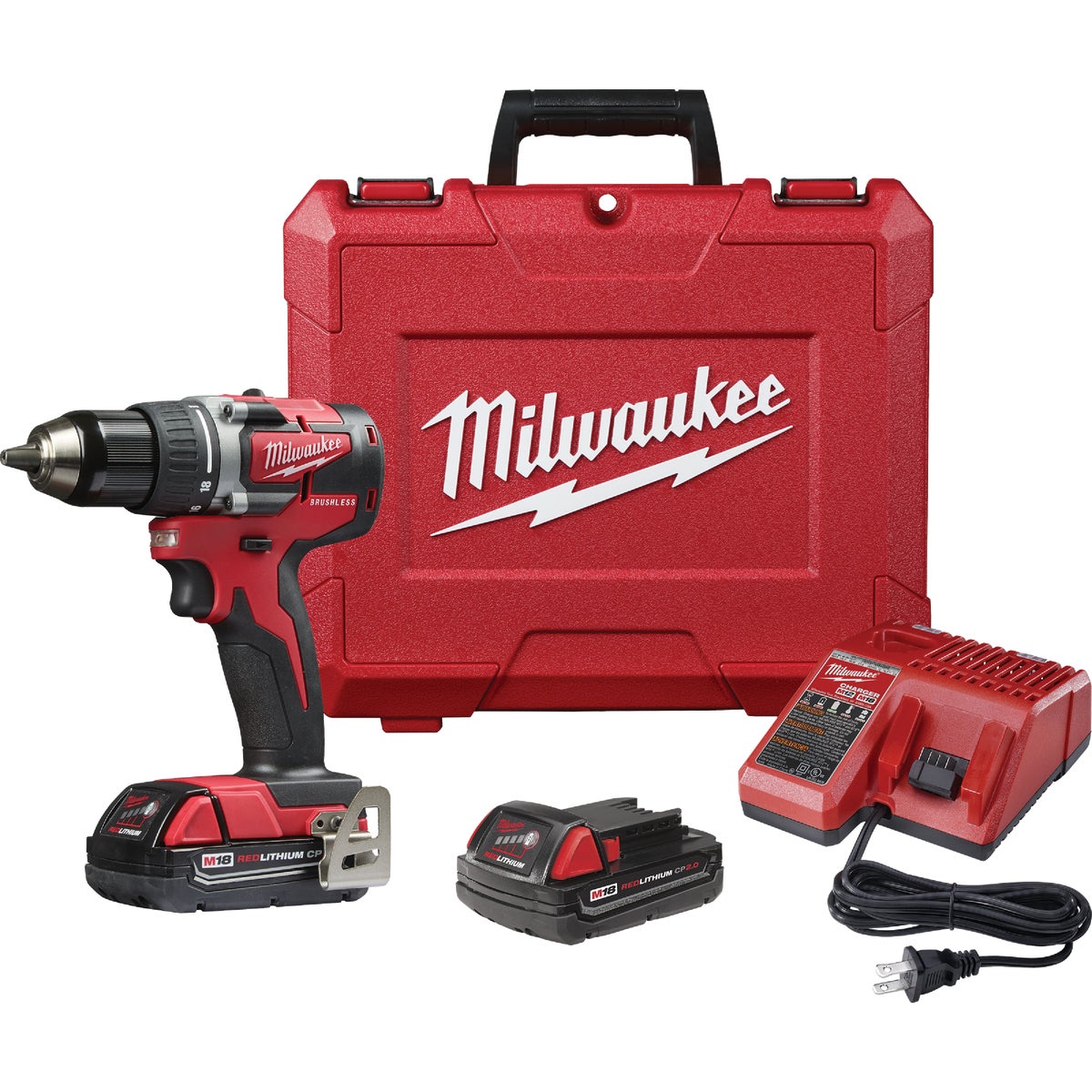 Item 304020, The MILWAUKEE M18  Compact Brushless Drill/Driver is more compact with 