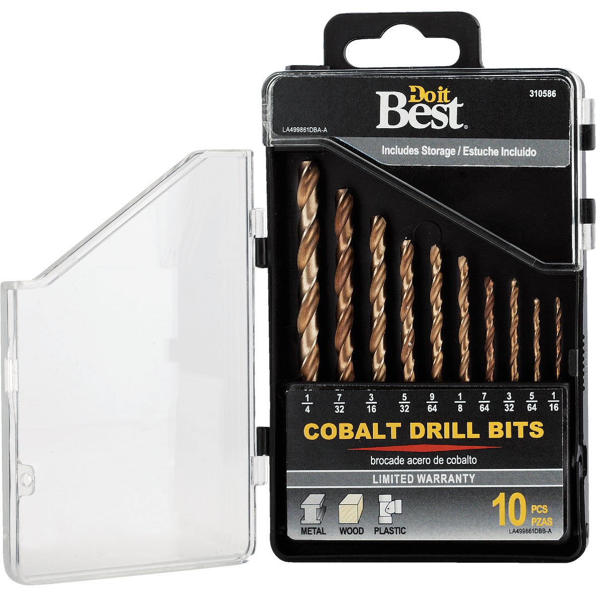 Item 310586, Cobalt bits for drilling into hard surfaces like stainless steel.