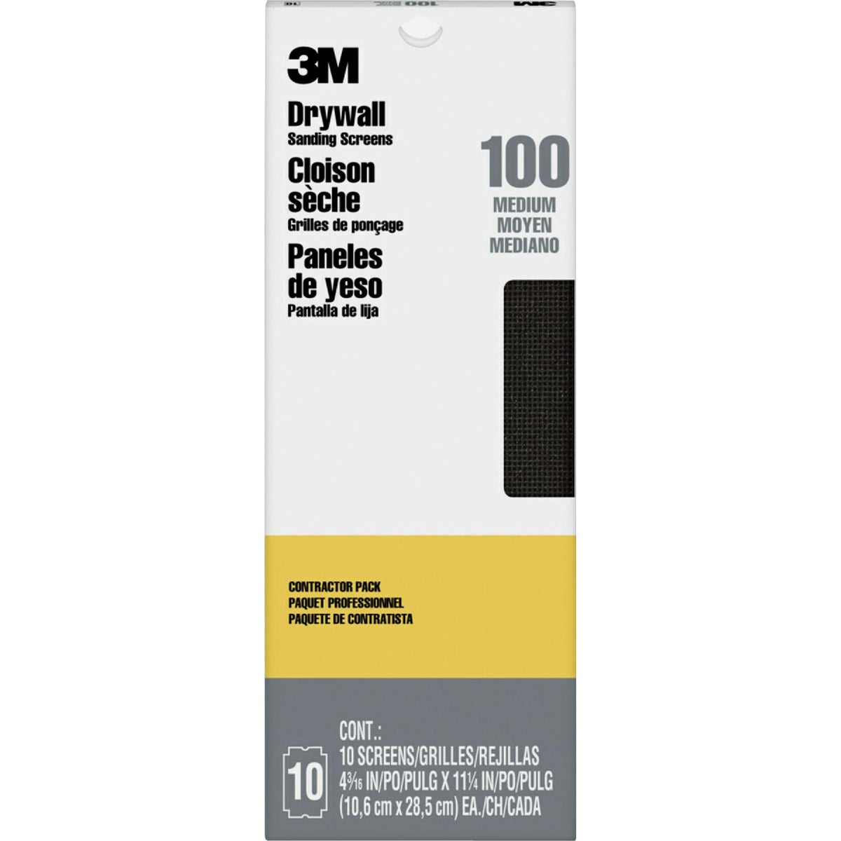 Item 311812, 3M Drywall Sanding Screens are designed for sanding drywall joints, 