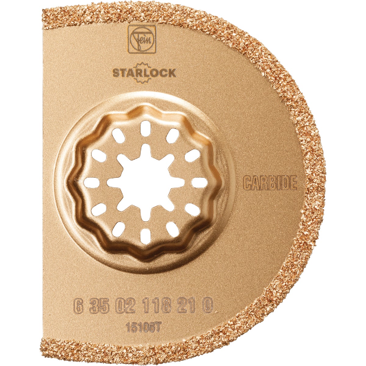 Item 319597, The segmented carbide grout blade has a cutting width of 5/64" and 1/2" 