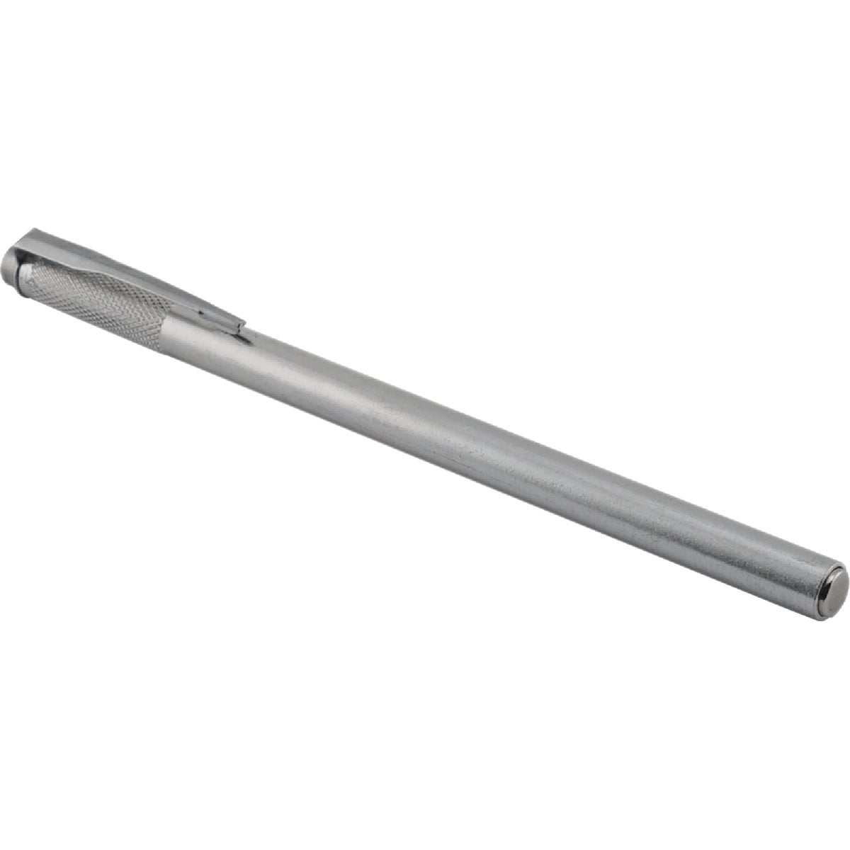 Item 321556, Powerful permanent Alnico magnet in an aluminum holder with pocket clip.