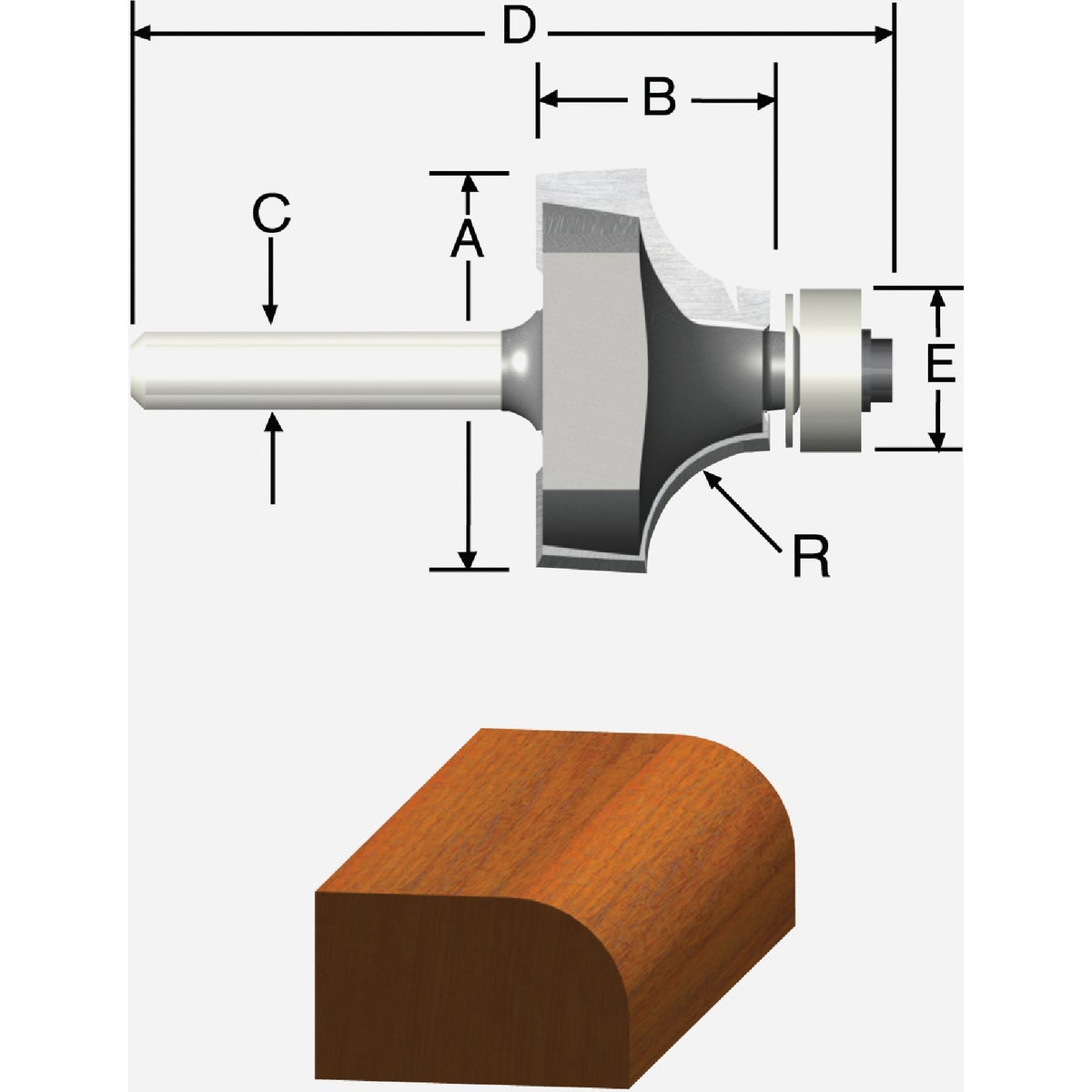 Item 321575, Use to create decorative edging and drop-leaf table joints.