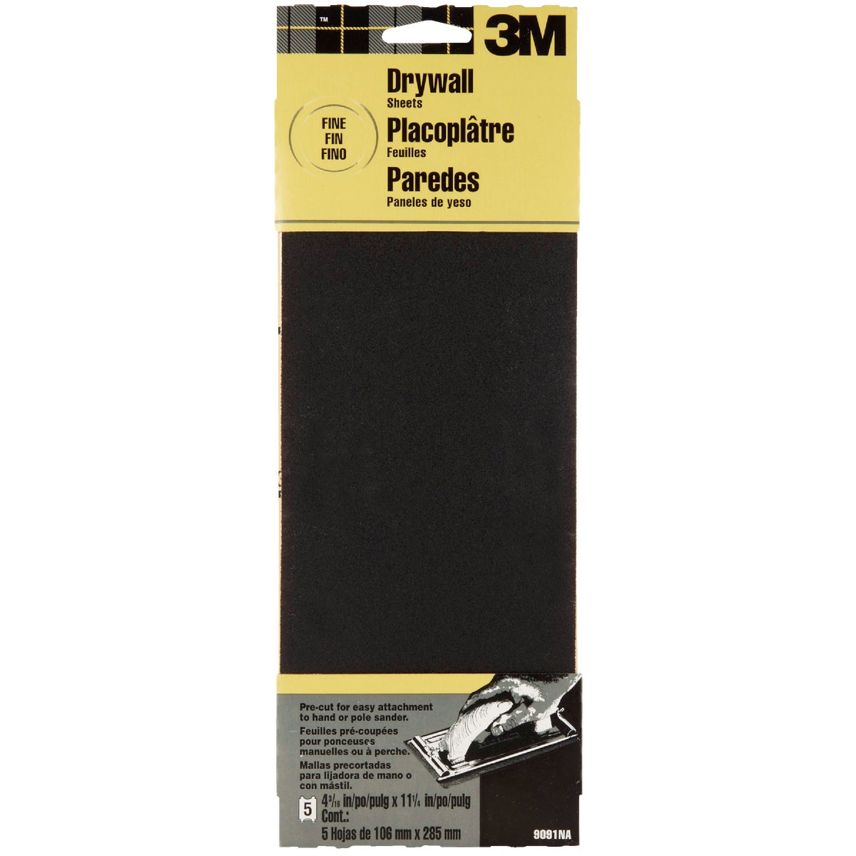 Item 322784, 3M Drywall sanding sheets are designed for sanding drywall joint compounds