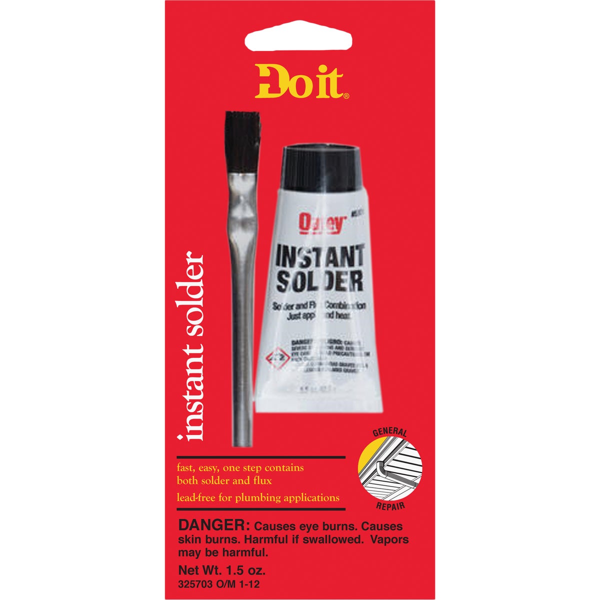 Item 325703, This instant solder and flux combination is intended for general metal 