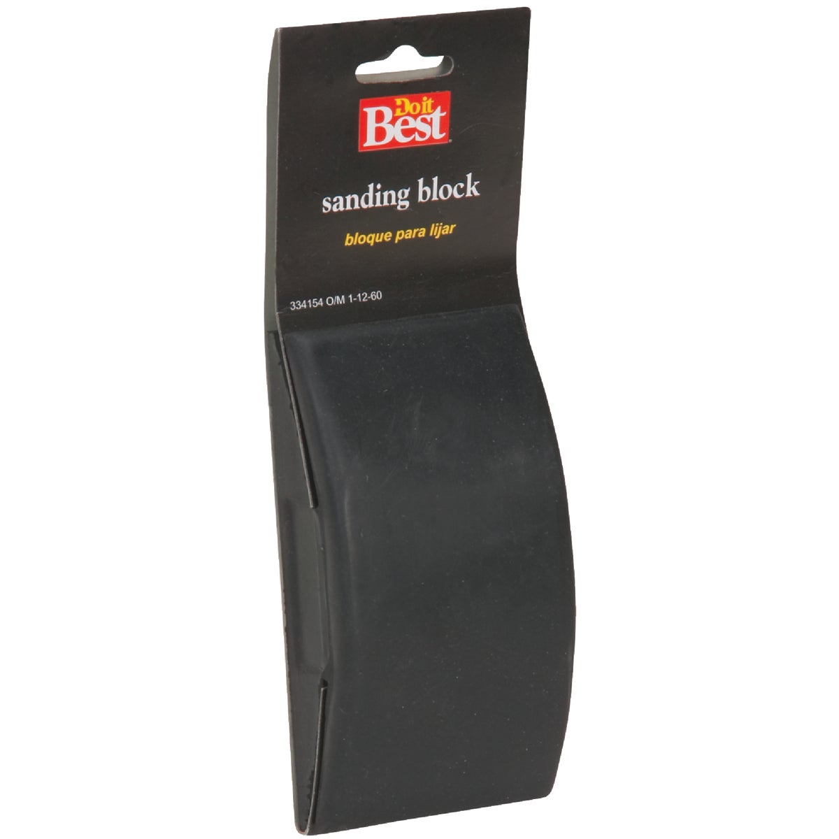 Item 334154, This sanding block is made of heavy duty rubber.