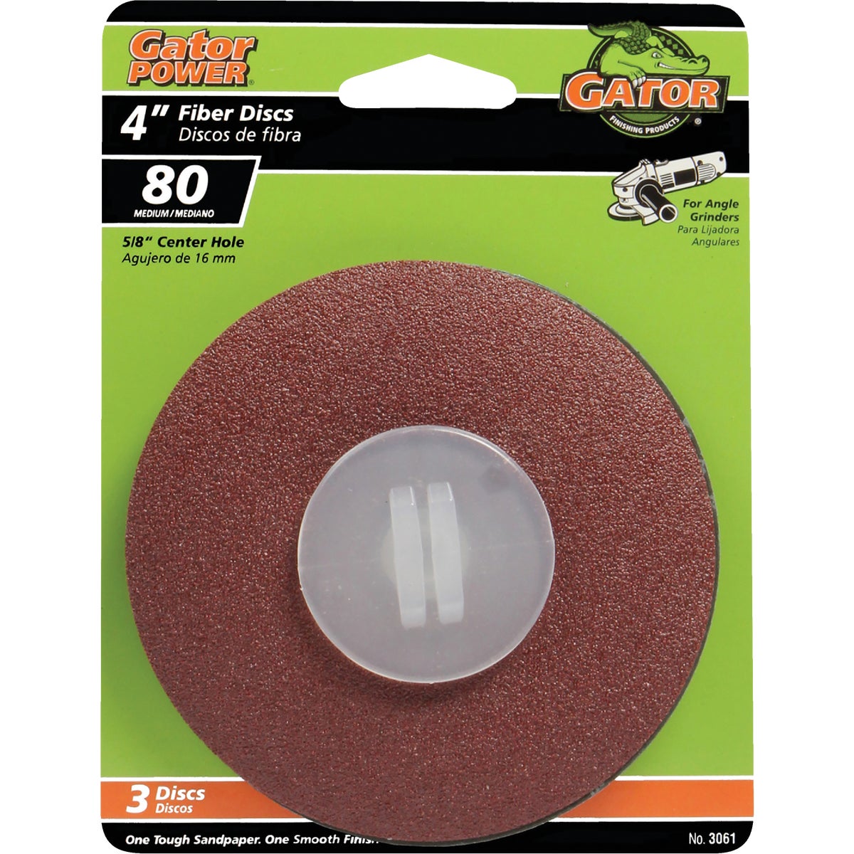 Item 334472, Heavy-duty aluminum oxide resin fiber discs.