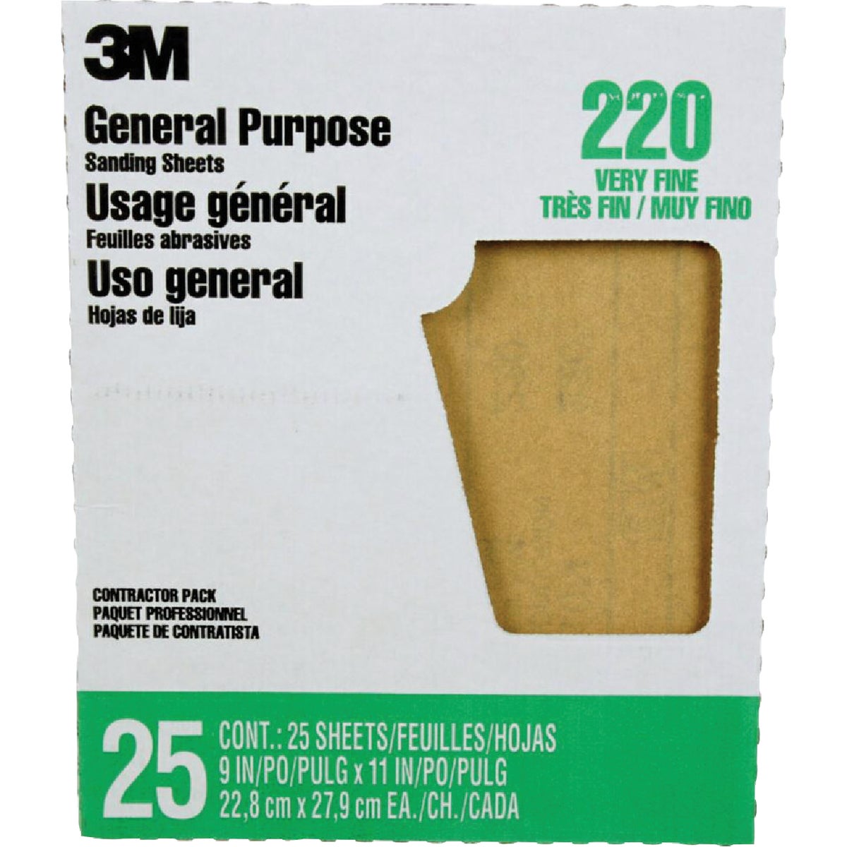 Item 335417, 3M Pro Pak Aluminum Oxide Sandpaper are the abrasives are the choice of 