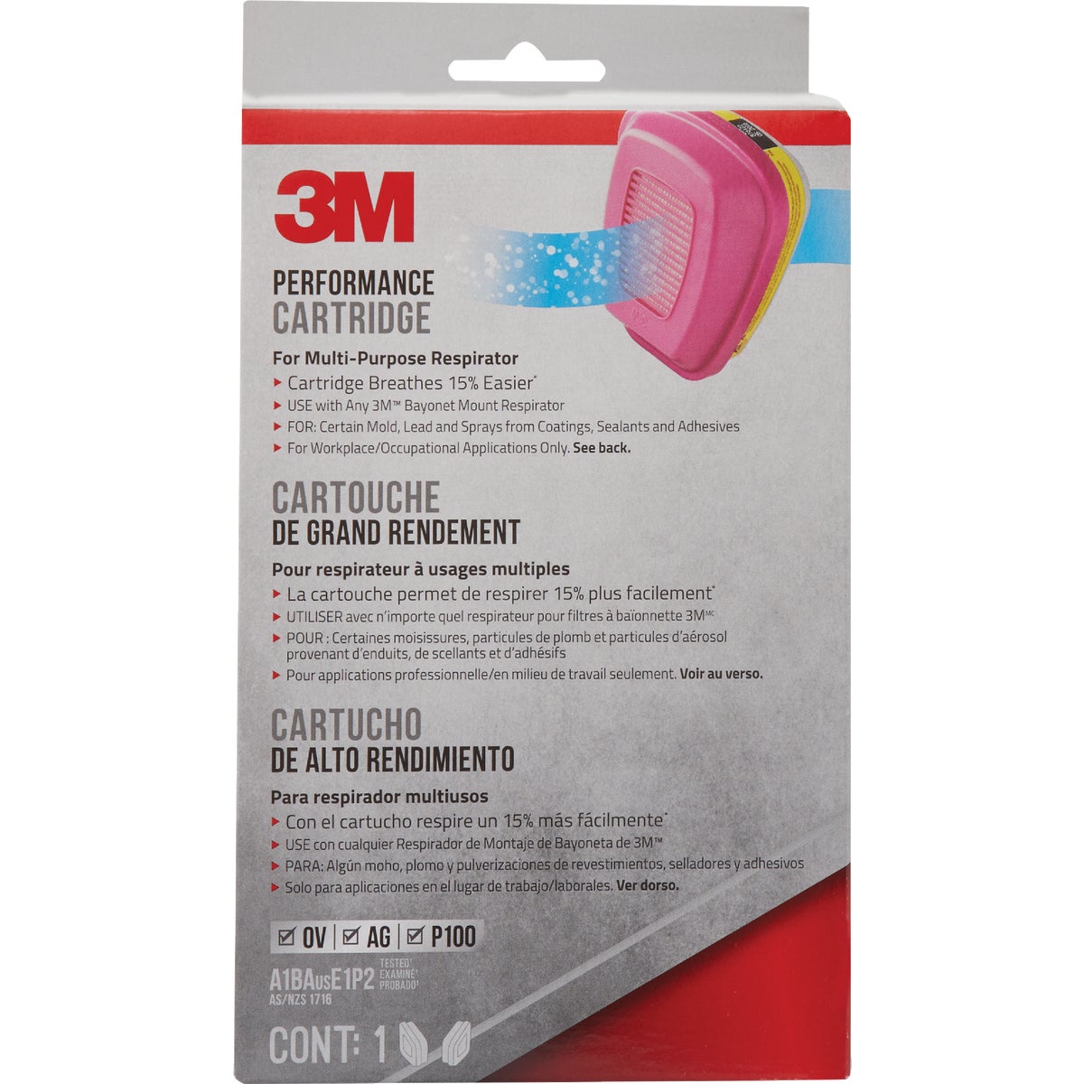 Item 337897, The 3M Replacement Cartridges for the 3M Multi-Purpose Respirator are 