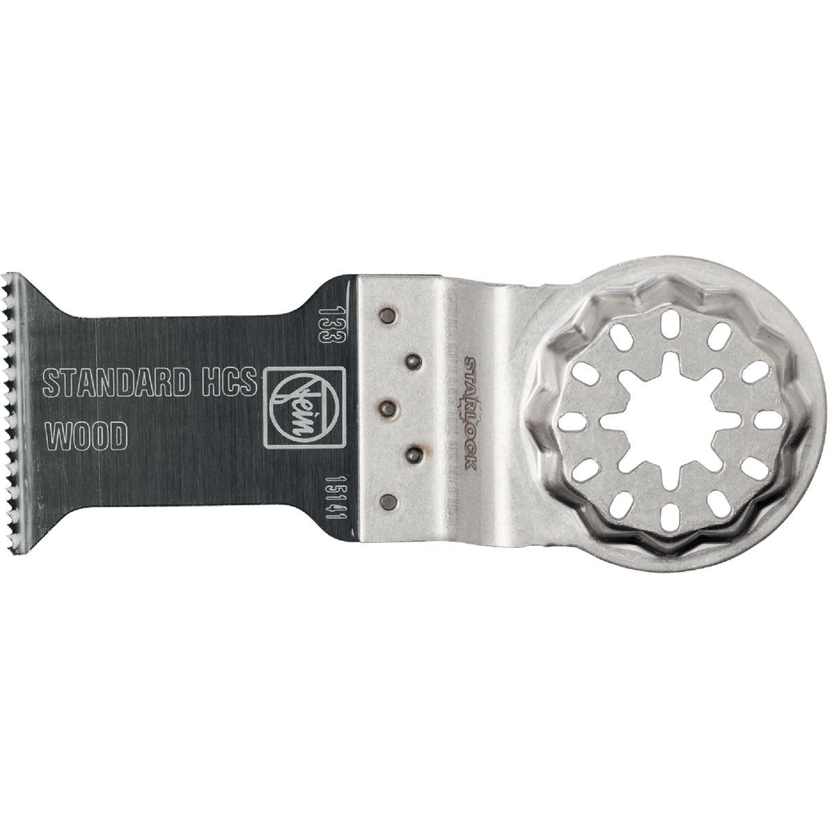 Item 338085, E-cut blade can get into tight spaces for flush cuts in wood.