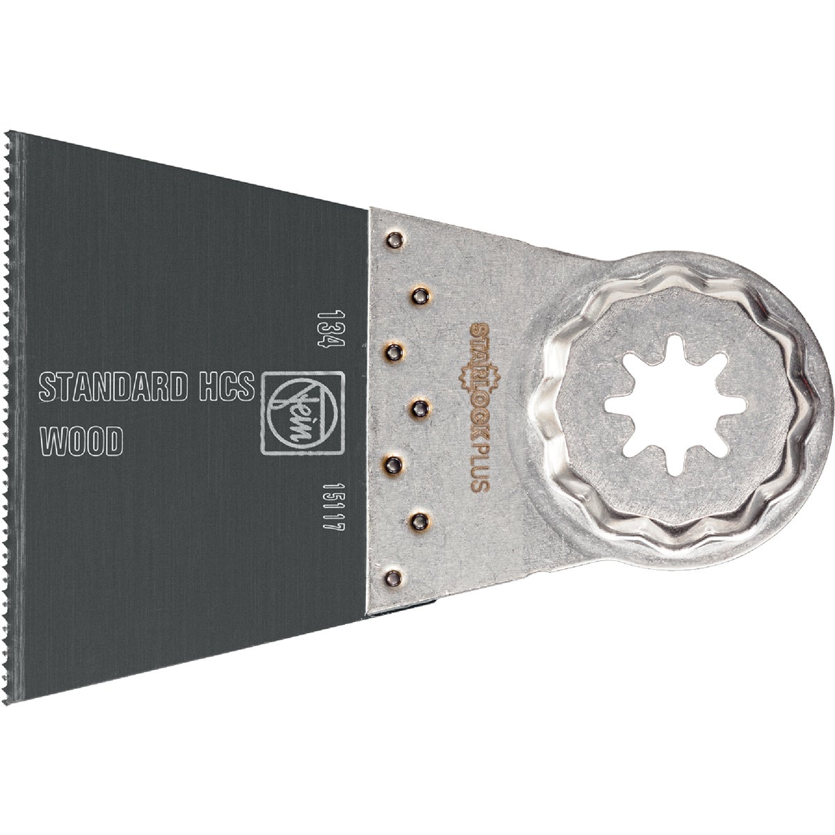 Item 338165, E-cut blade can get into tight spaces for flush cuts in wood.
