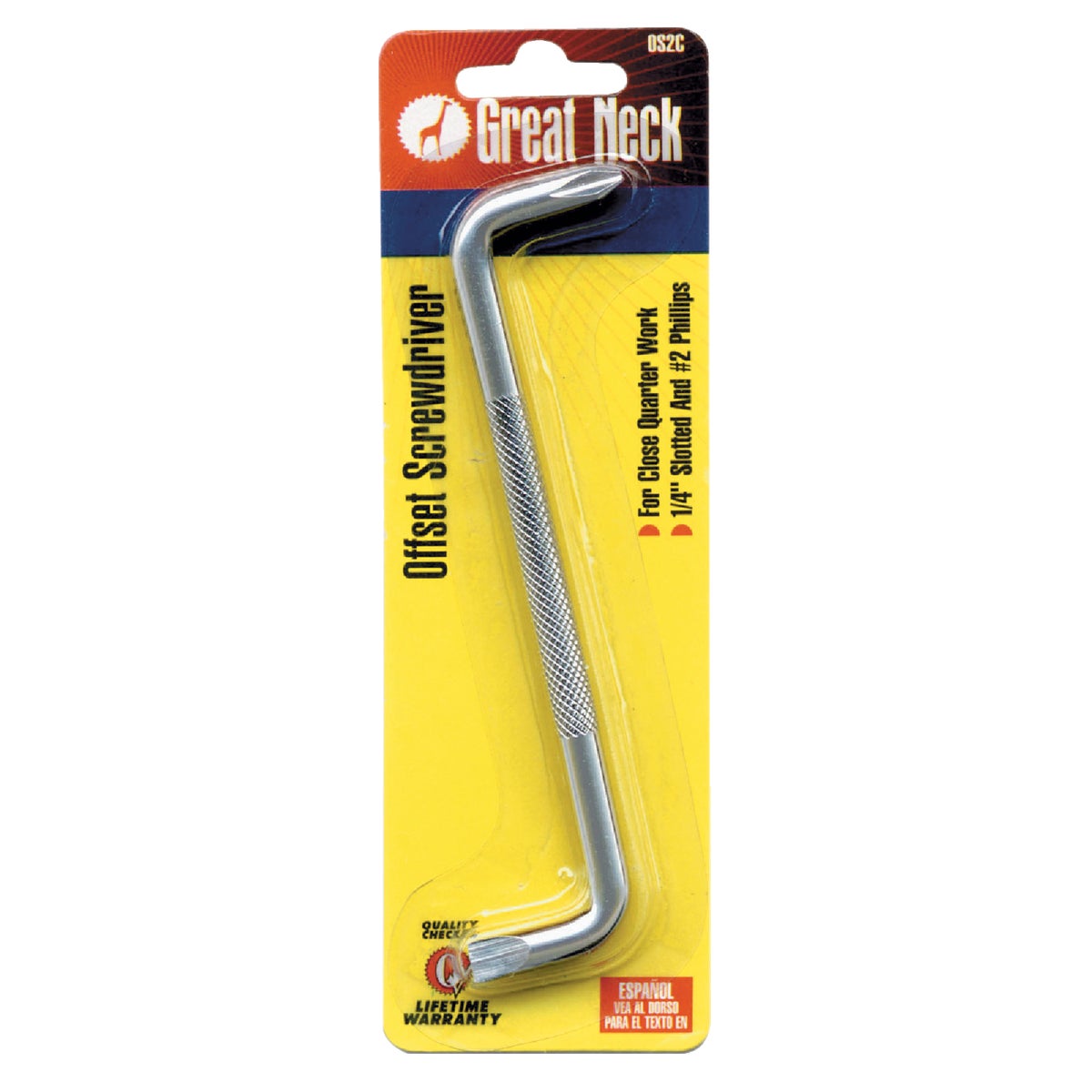Item 341819, The Great Neck Offset Screwdriver is designed for hard-to-reach 