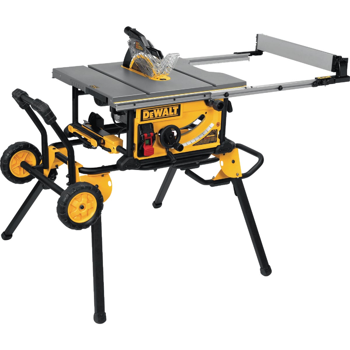 Item 347253, The DWE7491RS 10" Jobsite Table Saw 32 - 1/2" Rip Capacity, and a Rolling 