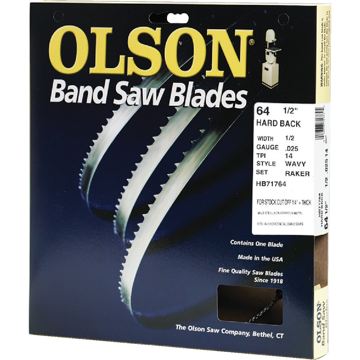 Item 348015, Heavy-duty, durable, commercial grade Hard Edge Hard Back band saw blades 