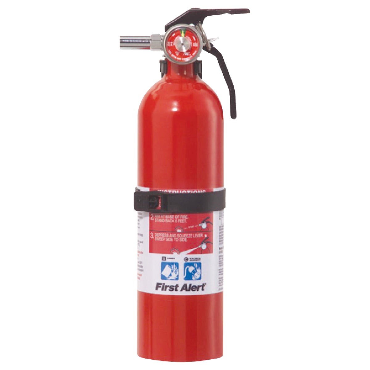 Item 350109, Rechargeable fire extinguisher ideal for kitchen, auto, and boat 