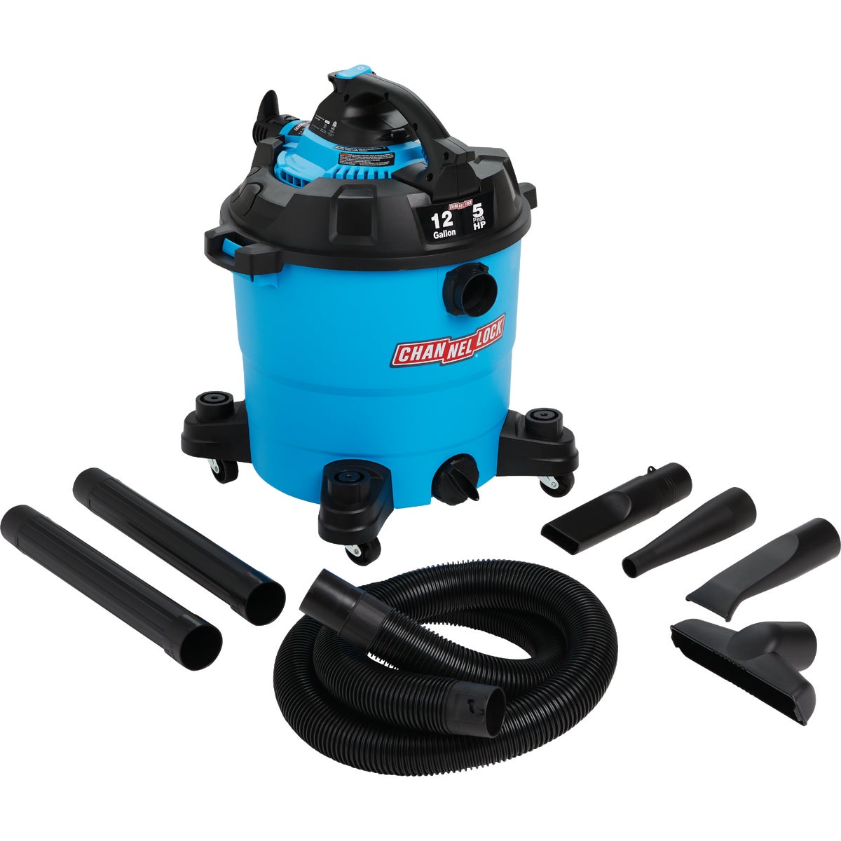 Item 352512, Tackle the toughest cleanup jobs with ease using the Channellock 12 Gallon 