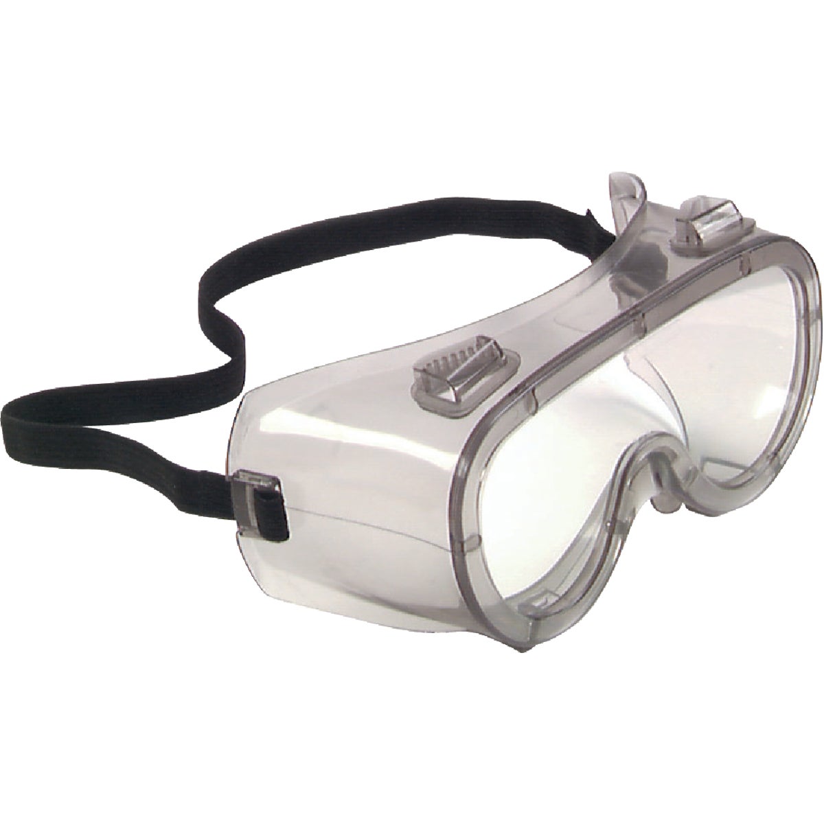 Item 356387, Safety goggles featuring indirect venting to move air through the goggles.