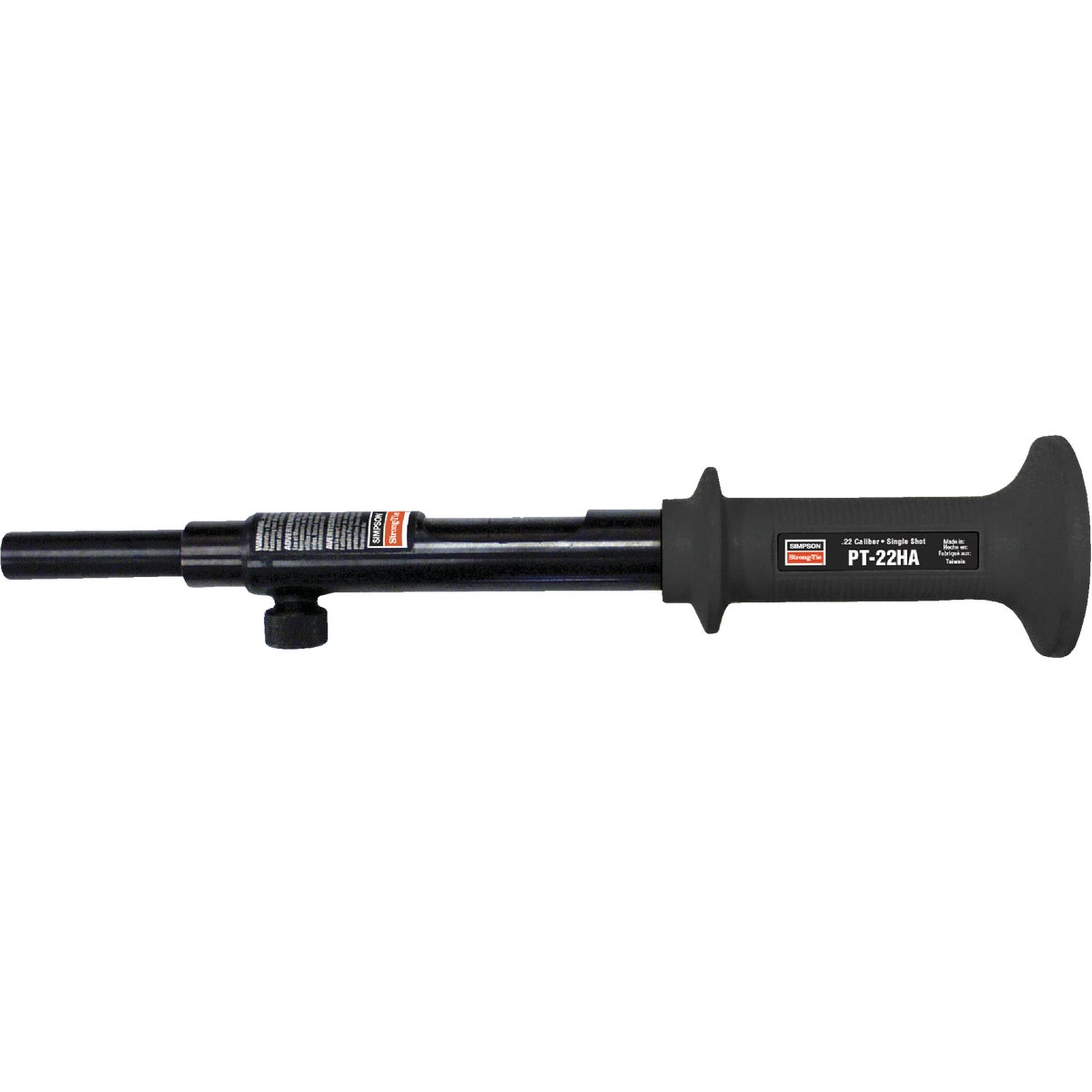 Item 361410, Single shot hammer activated. 4 levels of loads, gray through yellow.