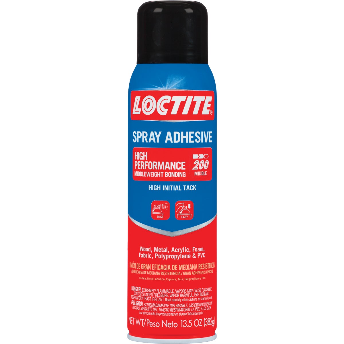 Item 363537, Loctite High Performance 200 is a premium-quality spray adhesive that dries