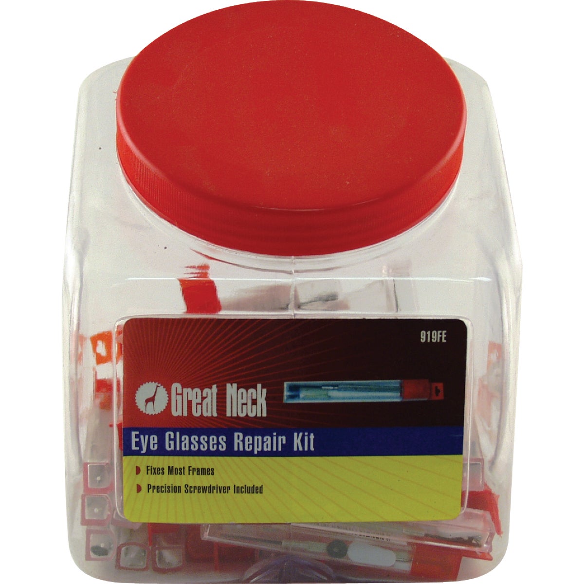 Item 364304, The Great Neck Eyeglass Repair Kit is ideal for quick repair jobs on 