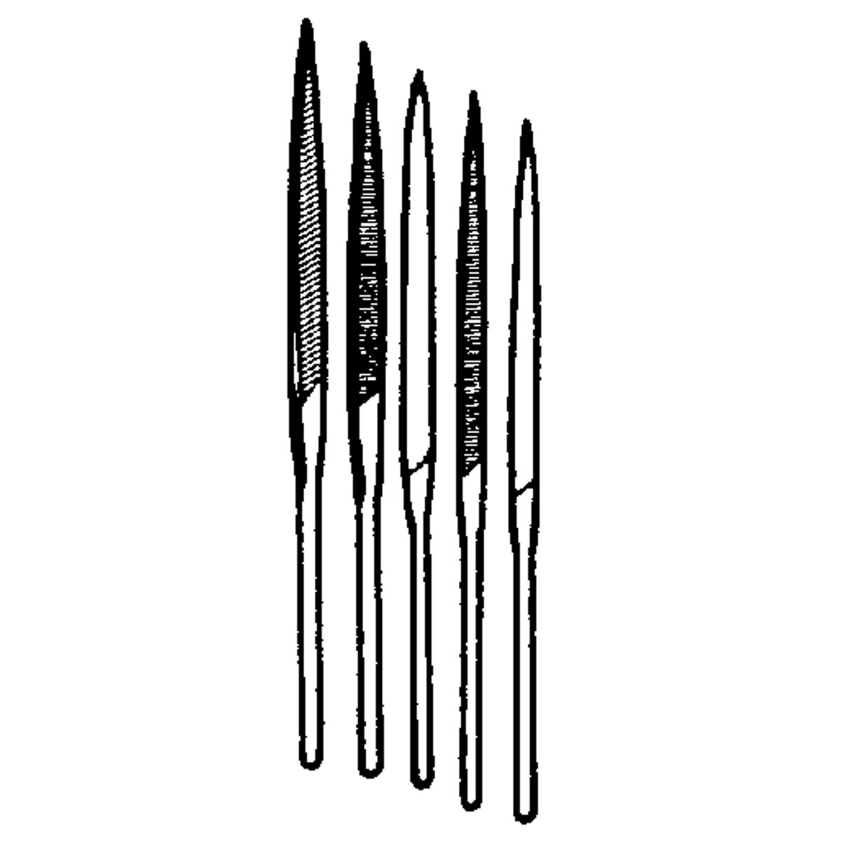 Item 364983, The Great Neck 6-Piece Needle File Set features six swiss pattern files 