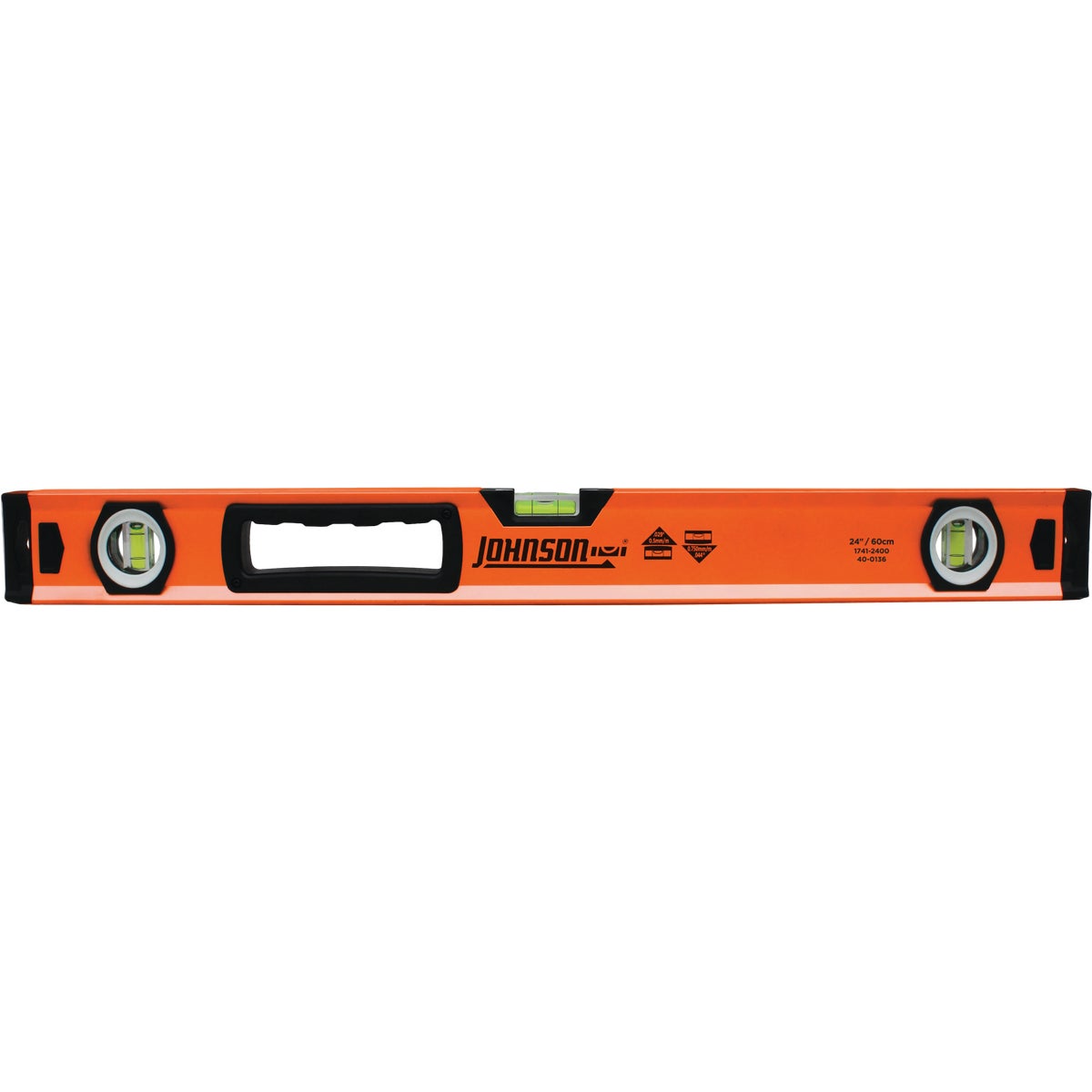 Item 365831, The Johnson Level 24-Inch Aluminum Box level is designed to be long-lasting