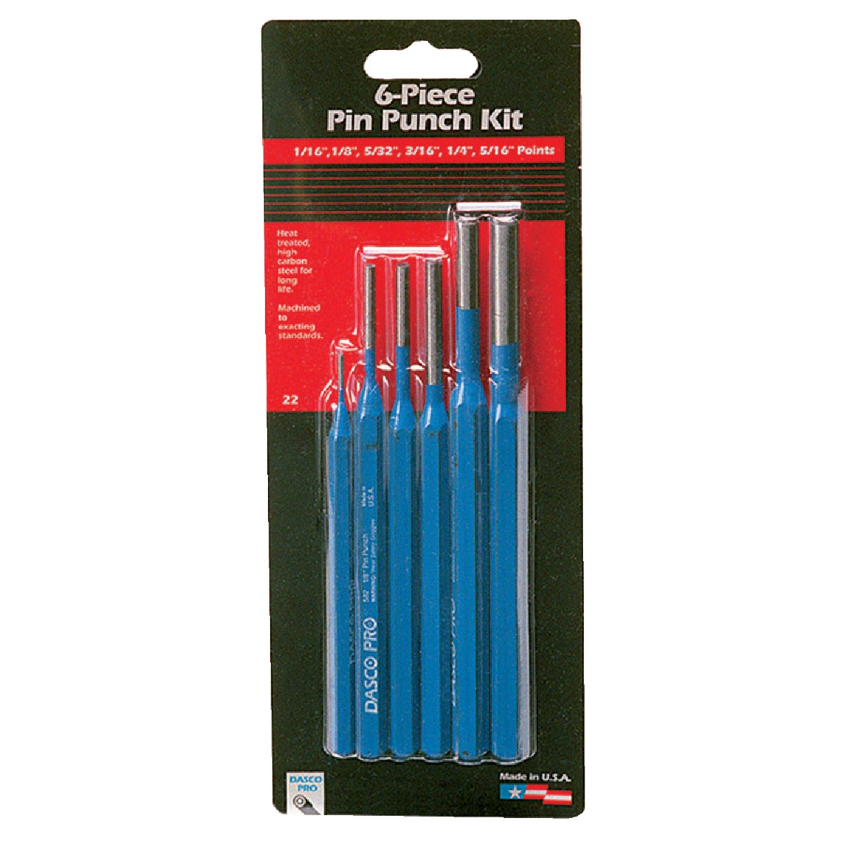 Item 366226, Mayhew's Pin Punches are used to drive out and remove already loosened pins