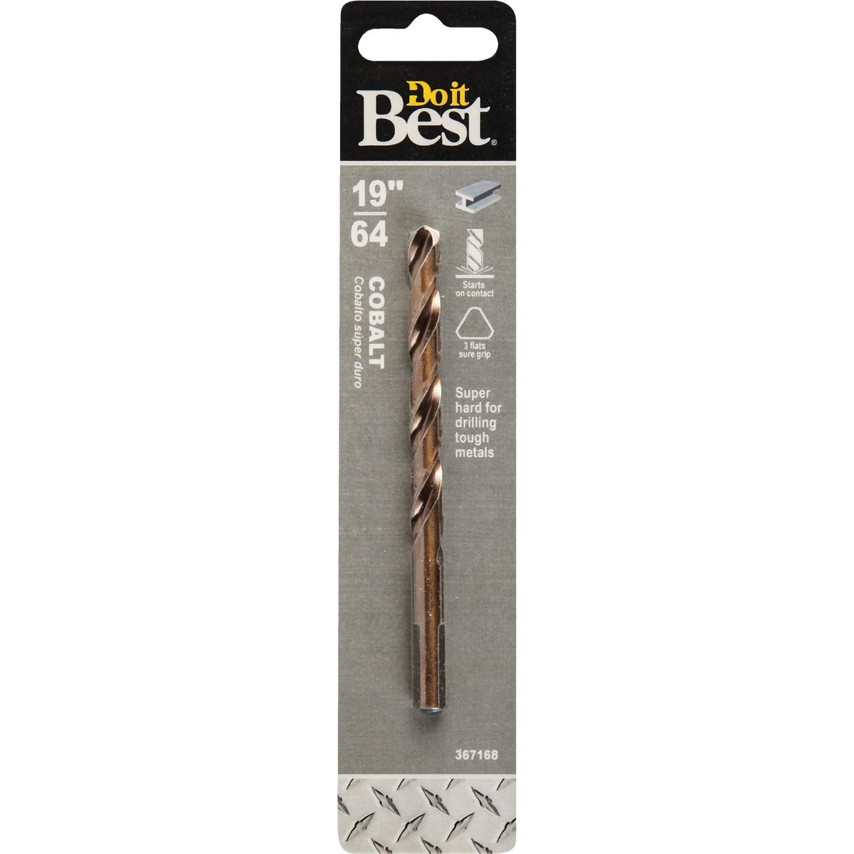 Item 367168, Industrial quality cobalt drill bits are designed for drilling in hard 