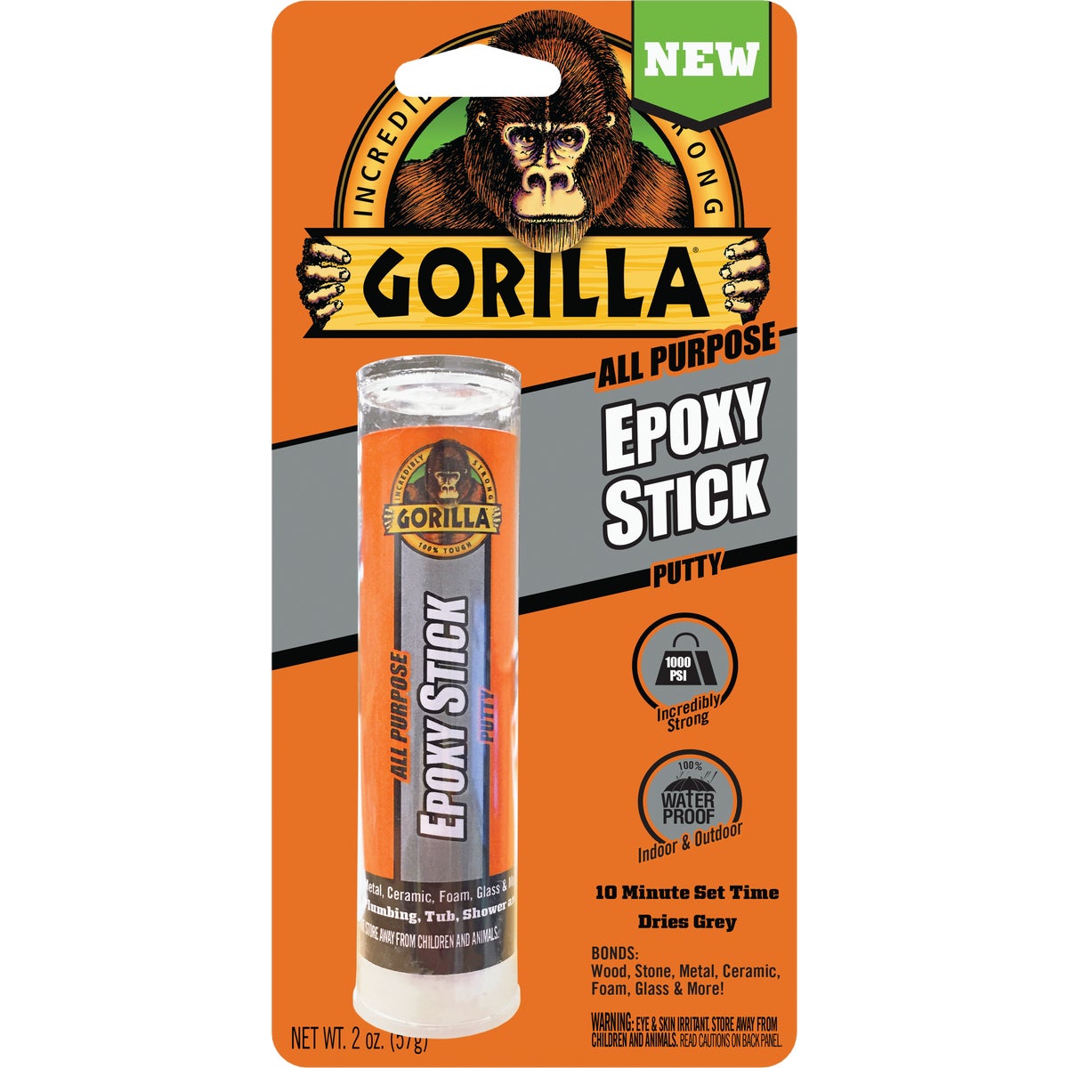 Item 373852, Gorilla All-Purpose Epoxy Stick is an incredibly strong and versatile epoxy
