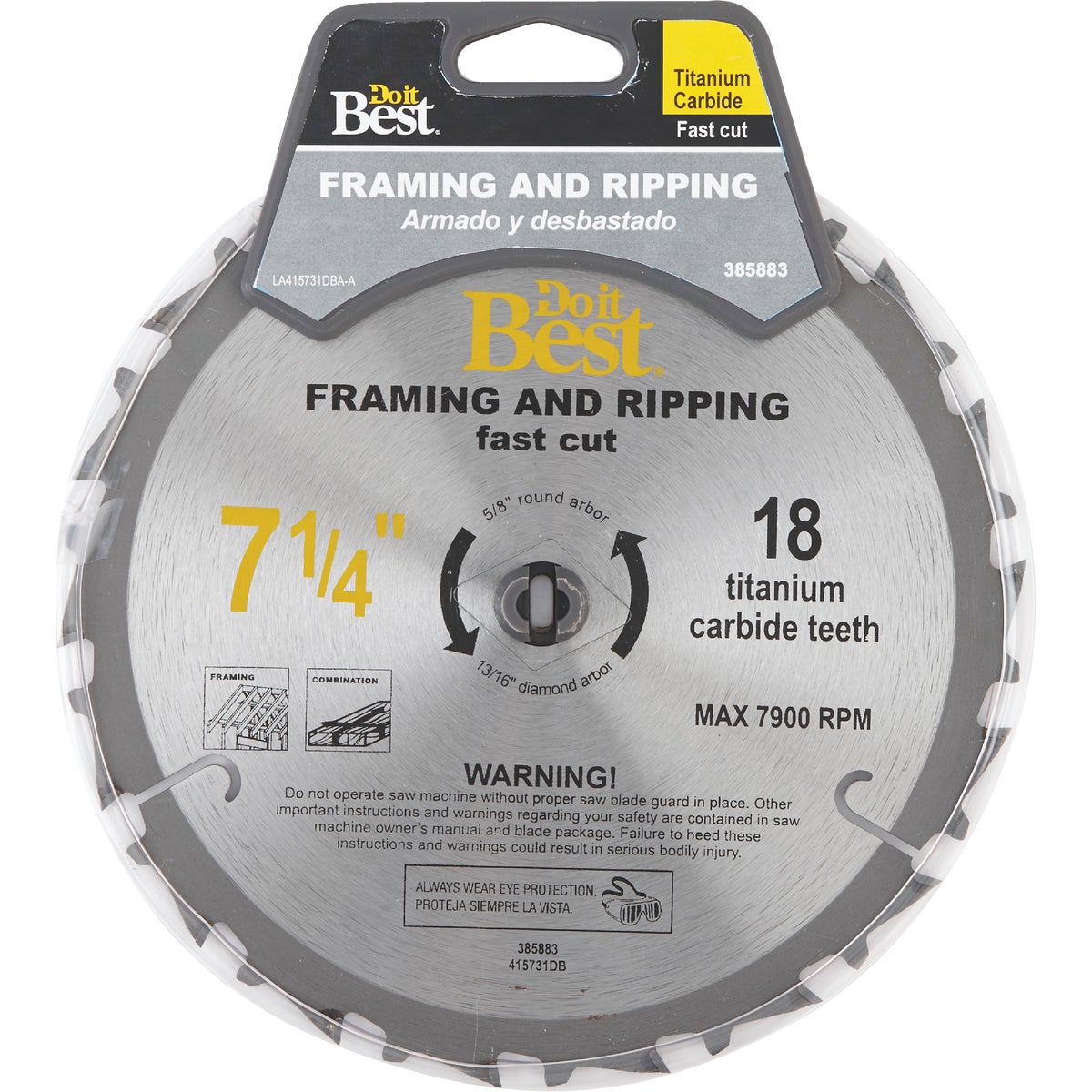 Item 385883, Professional quality thin kerf blade to reduce friction, heat, and warping 