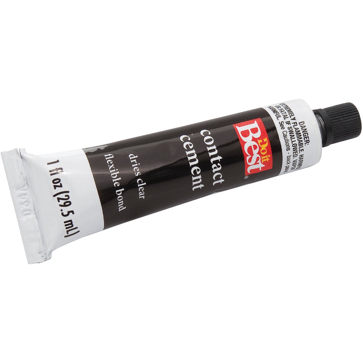 Item 386871, Flexible contact adhesive. Dries clear.