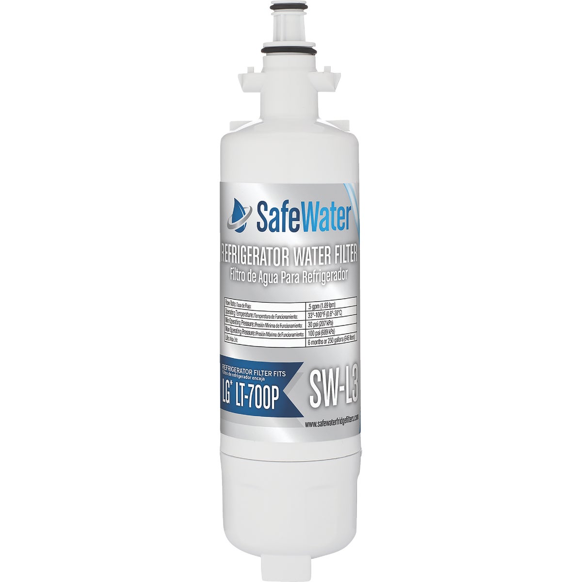 Item 400039, This EarthSmart replacement refrigerator water filter fits in place of LG 