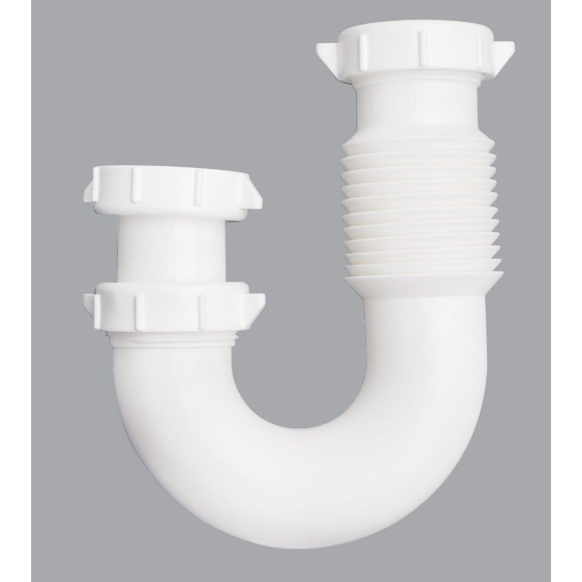 Item 400168, Plastic tubular flexible/expandable, replaces 1 1/2" or 1 1/4" J-Bends.