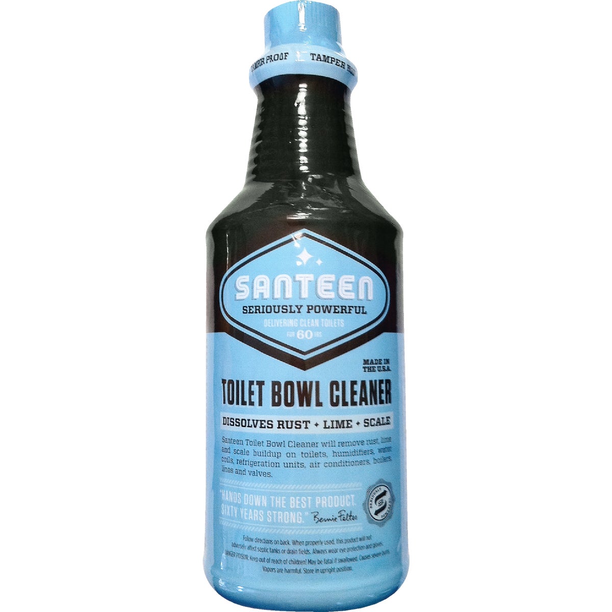 Item 400408, Delimer and toilet bowl cleaner frees rim holes, jets, and trap of lime and