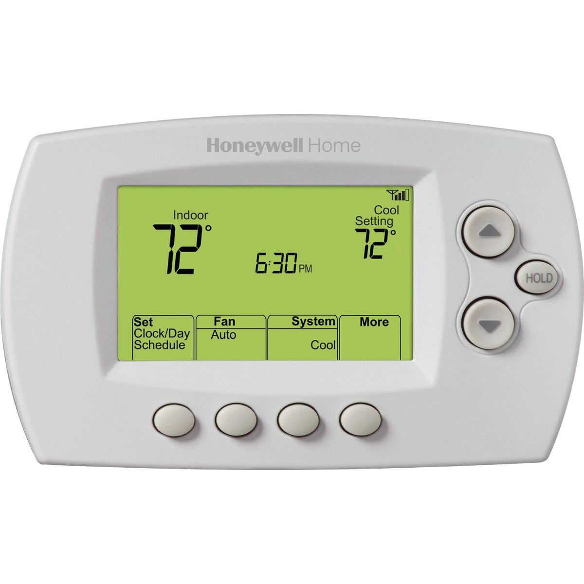 Item 400559, WiFi enabled thermostat allows for remote access via Smartphone or computer