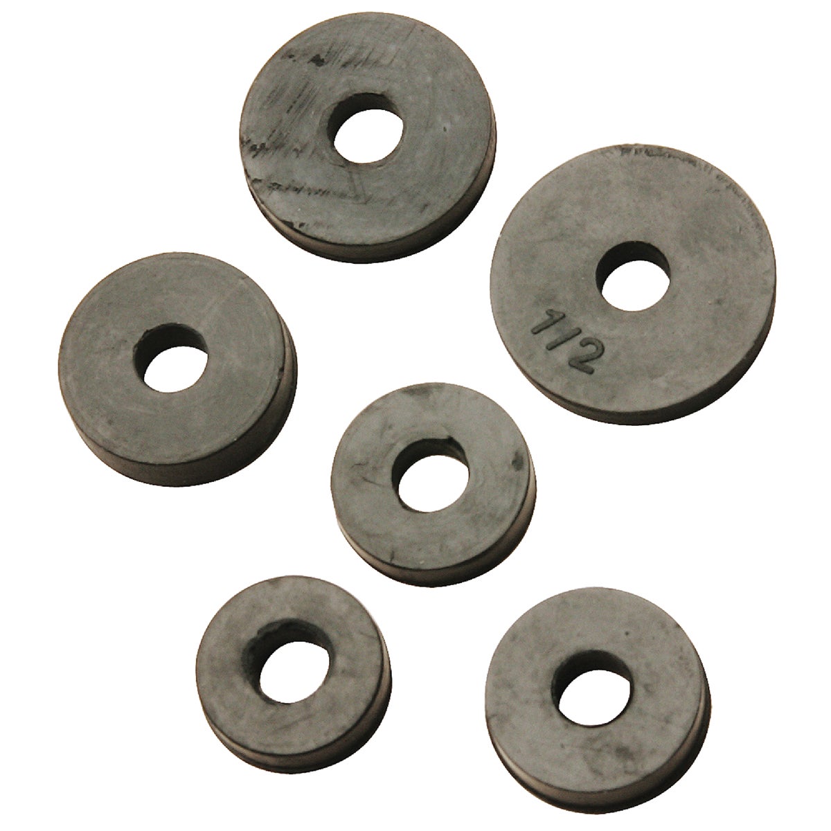 Item 400685, Contains 6 assorted size flat faucet washers