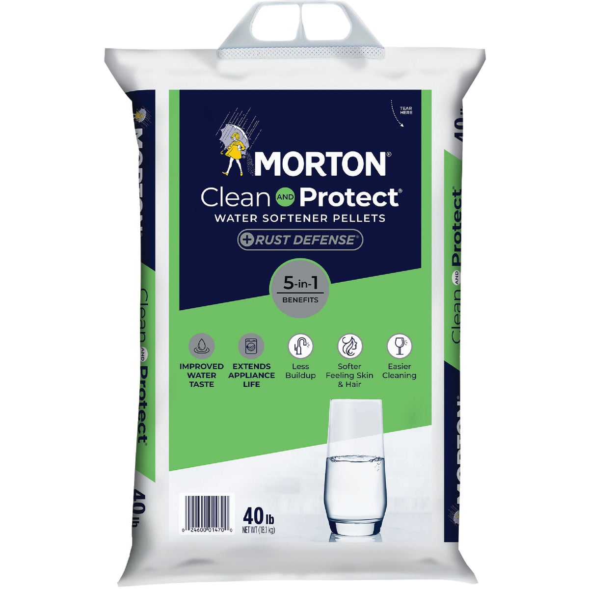 Item 400803, Morton Clean and Protect Plus Rust Defense removes excess iron, giving you 