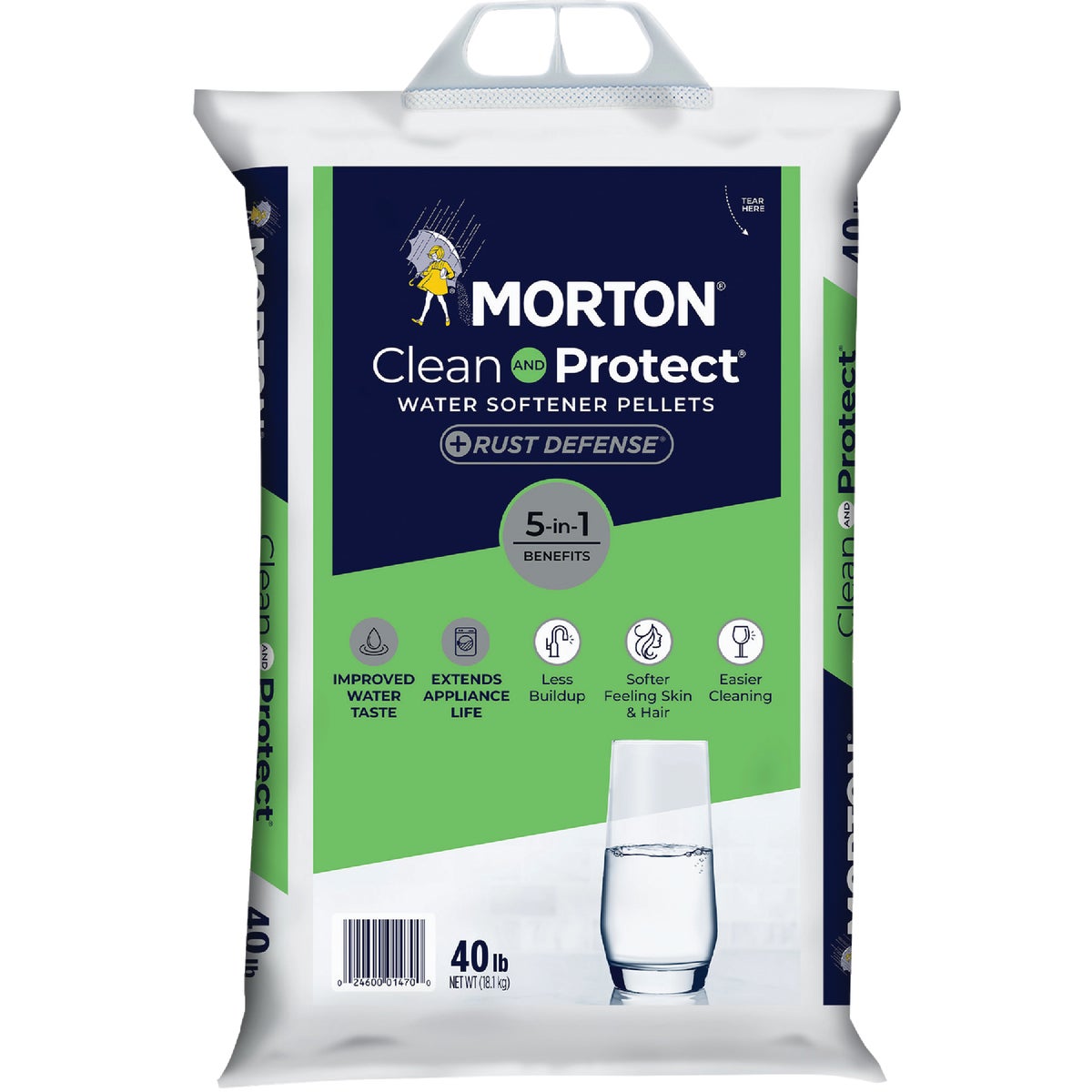 Item 400803, Morton Clean and Protect Plus Rust Defense removes excess iron, giving you 