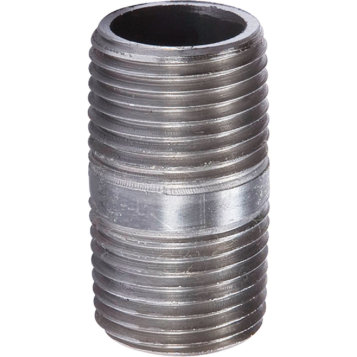 Item 401389, Welded steel pipe, black coated to prevent rusting, meets ASTM A/53 