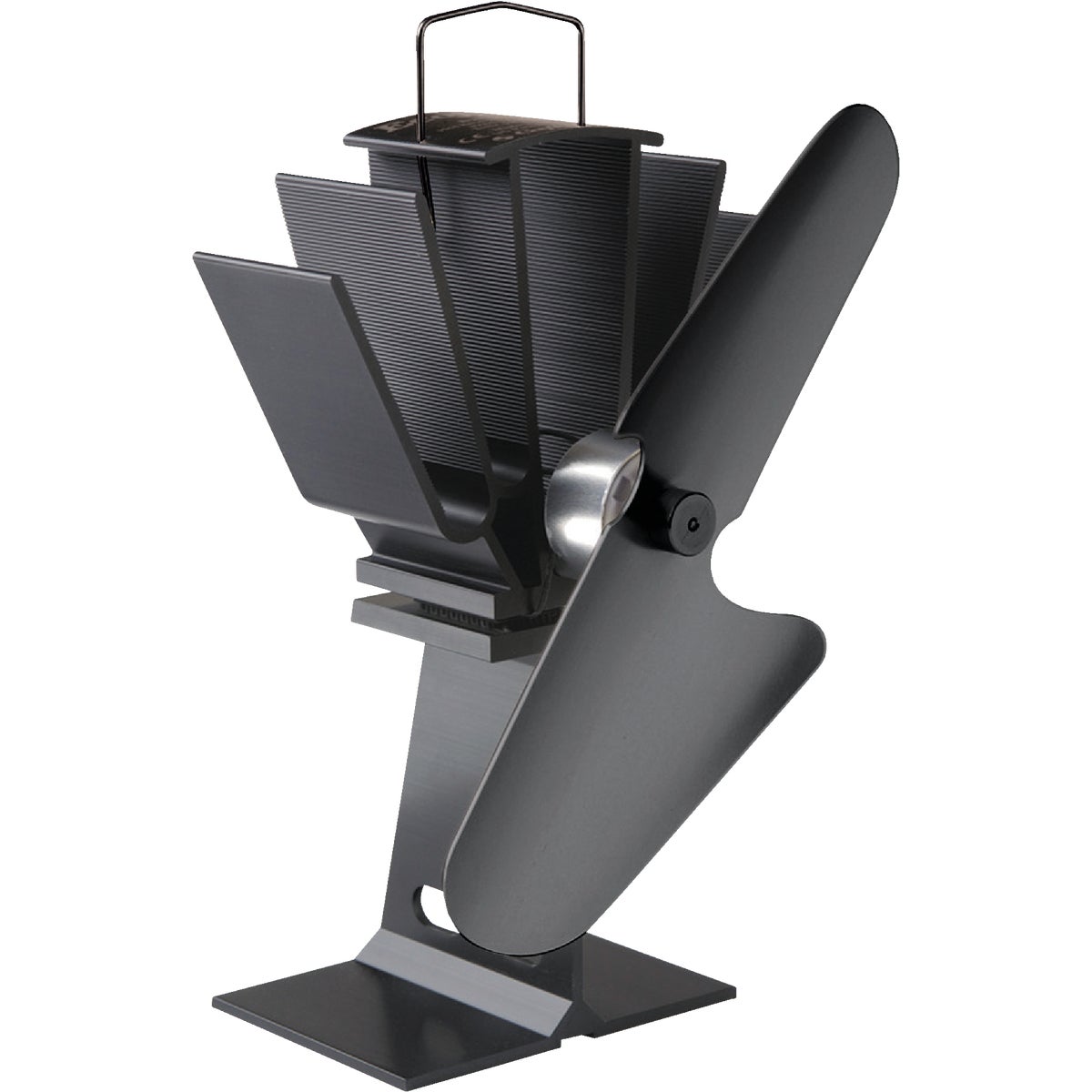 Item 401539, Ecofan Original heat powered fan is effective on freestanding wood stoves.