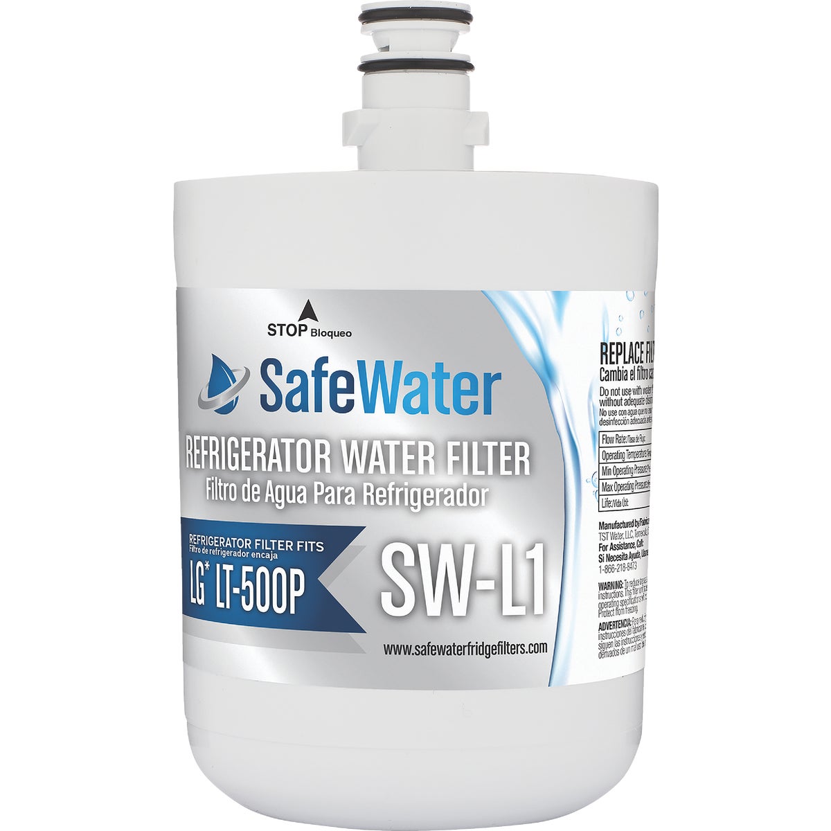 Item 401772, This EarthSmart replacement refrigerator water filter fits in place of LG 