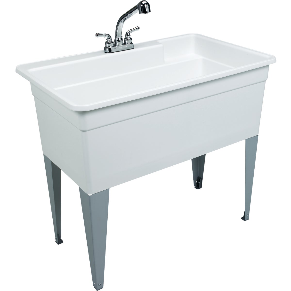 Item 401875, King sized single bowl multi-purpose floor sink that's great for washing 