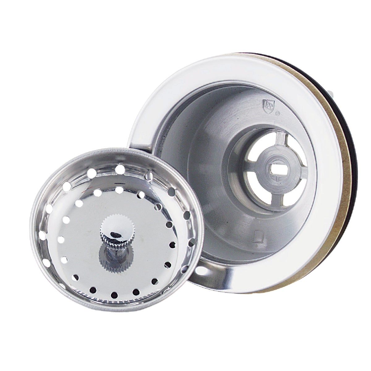 Item 402168, Plastic strainer for 3-1/2" to 4" diameter hole.